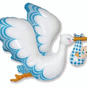 Фигура, Аист с малышом , 96см