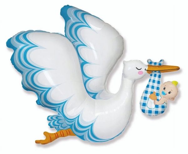Фигура, Аист с малышом , 96см